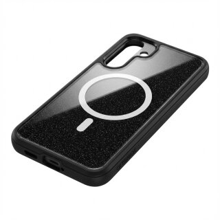 Otterbox React Magnet Qi2 fr Samsung S25. Black Crystal