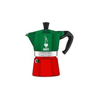 Bialetti Mokka-Kanne 0.1 l New Venus *Grün/Rot*