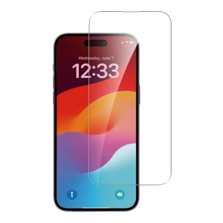 4smarts Second Glass mit Montagerahmen fr iPhone 15