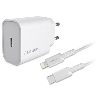 4smarts Schnelllade-Set 20W mit 1.5m Lightning Kabel f. iPhone