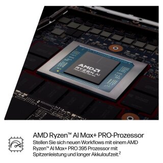 HP ZBook Ultra 14 G1a AMD Ryzen AI Max+ PRO 395 35.56cm 14Zoll WUXGA 64GB 1TB/SSD W11P 1J Gar (EU)