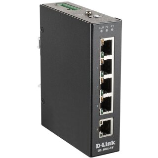 D-Link DIS-100E-5W 5-Port Fast Ethernet Industrie Switch