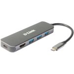 D-Link DUB-2333 5-in-1 USB-C Hub HDMI/Power Delivery1x HDMI