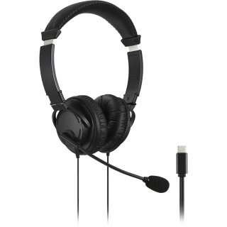 Kensington Headset Hi-Fi mit Mikrofon. USB-C schwarz