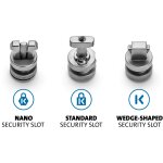 Kensington ClickSave Verankerung 3-in-1 T-Bar-Wedge-Nano