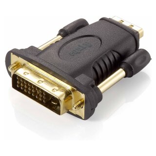 Equip HDMI Adapter A-DVI(24+1) Bu/St 1920 x 1200 sw Polybeutel