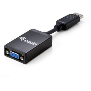 Equip DisplayPort->VGA Adapter St/Bu 1920x1080/60Hz schwarz