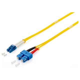 Equip LWL Patchkabel LC->SC 10.00m Singlemode Duplex OS2 ge Polybeutel