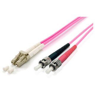 Equip LWL Patchkabel LC->ST 1.00m Multimode Duplex OM4 vi Polybeutel