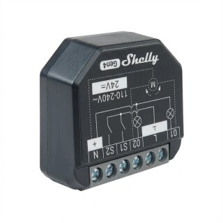 Shelly Relais "2PM Gen4" WLAN max. 16A 2 Kanäle BT Matter Zigbee Messfunktion Unterputz