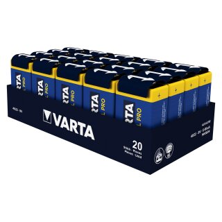 Batterie 9V E-Block (6LR61) *Varta* Industrial Pro - 20-Pack