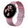 Google Pixel Watch 3 (41mm). Woven Band. Peony