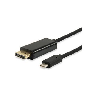 Equip Adapter USB-C -> DisplayPort 4K60Hz 1.80m sw Polybeutel