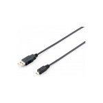 Equip Kabel USB-A 2.0 -> micro B St/St 1.00m schwarz...