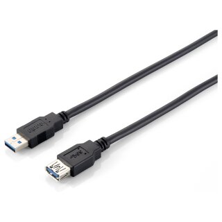 Equip Kabel USB-A 3.0 -> A Verl. St/Bu 2.00m 5Gbps sw Polybeutel