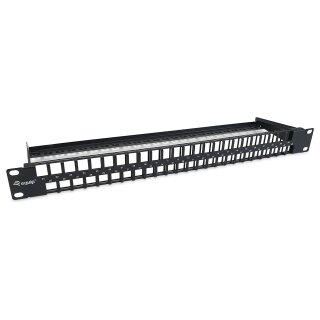 Equip Patchpanel 48x Cat6 19" UTP 1HE Keystone Montage sw