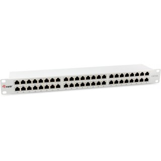 Equip Patchpanel 48x RJ45 Cat6A 19" FTP 1HE Premium hellgrau
