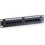 Equip Patchpanel 12x RJ45 Cat5e 10" UTP 1HE ISDN...