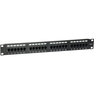 Equip Patchpanel 24x RJ45 Cat5e 19" UTP 1HE schwarz