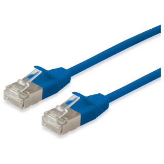 Equip Patchkabel Cat6A F/FTP 2xRJ45 20.00m blau Slim LSZH Polybeutel