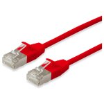Equip Patchkabel Cat6A F/FTP 2xRJ45 10.00m rot Slim LSZH...