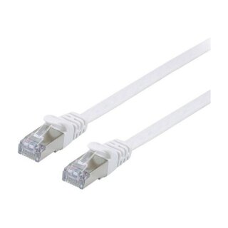 Equip Patchkabel Cat6A U/FTP 2xRJ45 10.00m weiß Flach LSZH Polybeutel
