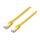Equip Patchkabel Cat6A S/FTP 2xRJ45 2.00m gelb Plat.LSZH Polybeutel