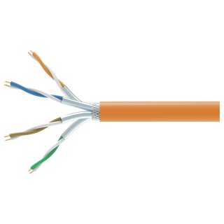 Equip Instal.Kab Cat7 S/FTP 305.00m orange Sim. LSZH