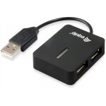 Equip USB-Hub 4-Port 2.0 ->4x2.0 480Mbps o.Netzteil sw
