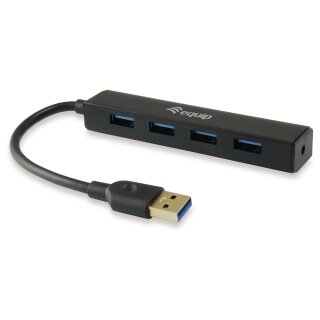 Equip USB-Hub 4-Port 3.0 ->4x3.0 5Gbps o.Netzteil sw