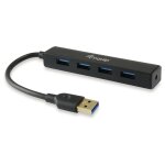 Equip USB-Hub 4-Port 3.0 ->4x3.0 5Gbps o.Netzteil sw