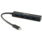 Equip USB-Hub 4-Port 3.2/C->4x3.0 5Gbps o.Netzteil sw