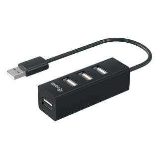 Equip USB-Hub 4-Port 2.0 ->4x2.0 480Mbps o.Netzteil sw