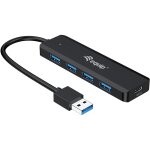 Equip USB-Hub 4-Port 3.2 ->4x3.0 +USB-C Adp.5Gbps...