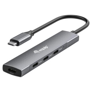 Equip USB-Hub 4-Port 3.2/C->4x3.0 5Gbps o.Netzteil gr