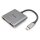 Equip Dock USB-C->2xHDMI.USB 3.0.100WPD 15cm si