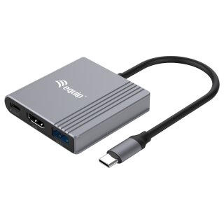 Equip Dock USB-C->HDMI.USB-A.100WPD 25cm gr