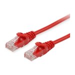 Equip Patchkabel Cat6 U/UTP 2xRJ45 5.00m rot Polybeutel