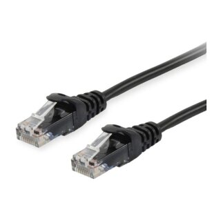 Equip Patchkabel Cat6 U/UTP 2xRJ45 15.00m schwarz Polybeutel