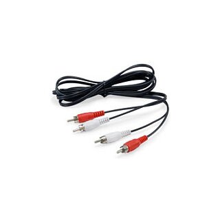 Equip Audiokabel 2xRCA/2xRCA St/St 2.50m