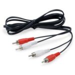Equip Audiokabel 2xRCA/2xRCA St/St 2.50m