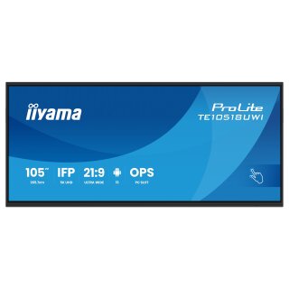IIYAMA 265.7cm(105") TE10518UWI-B1AG 21:9 M-Touch 4xHDMI VA retail (Speditionsversand)