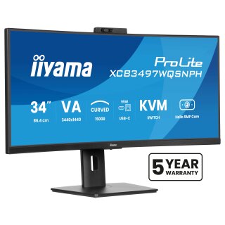 TFT 34.0/86.4cm Iiyama ProLite XCB3497WQSNPH 21:9 curved
