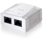 Equip Aufputzdose Cat6 2xRJ45 UTP Premium RAL 9010...