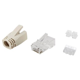 Equip Steckverbinder Cat6A RJ45 100er Set UTP ungeschirmt