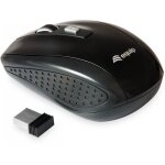 Equip Optische Maus kabellos USB Travel 4 Tasten R+L schwarz