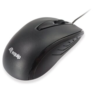 Equip Optische Maus USB Kompakt Rechts-Linkshänder 1.2m sw