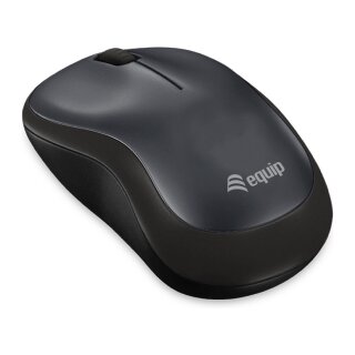 Equip Optische Maus kabellos USB Komfort R+L schwarz