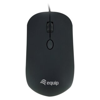 Equip Optische Maus USB Komfort Rechts-Linkshänder 1.8m sw