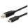 Equip USB Kabel 2.0 C-B St/St 1.00m schwarz Polybeutel